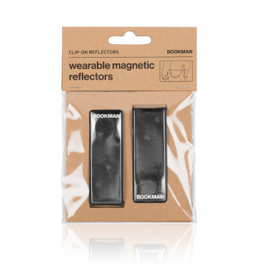 Bookman - Black - Clip on Reflectors