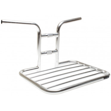 BLB FLAT RAT HANDLEBAR RACK - POLISHED SILVER