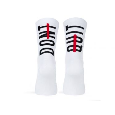PACIFIC & CO - Don't Quit - White - Cycling Socks